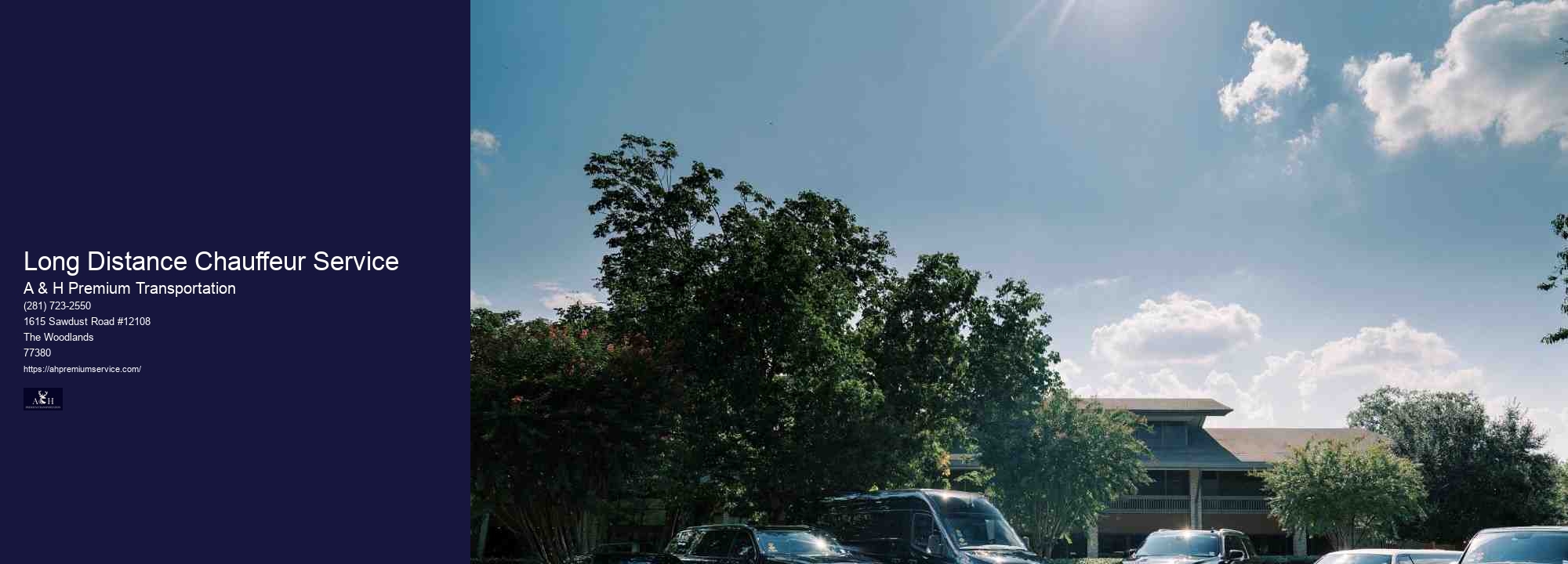 Long Distance Chauffeur Service