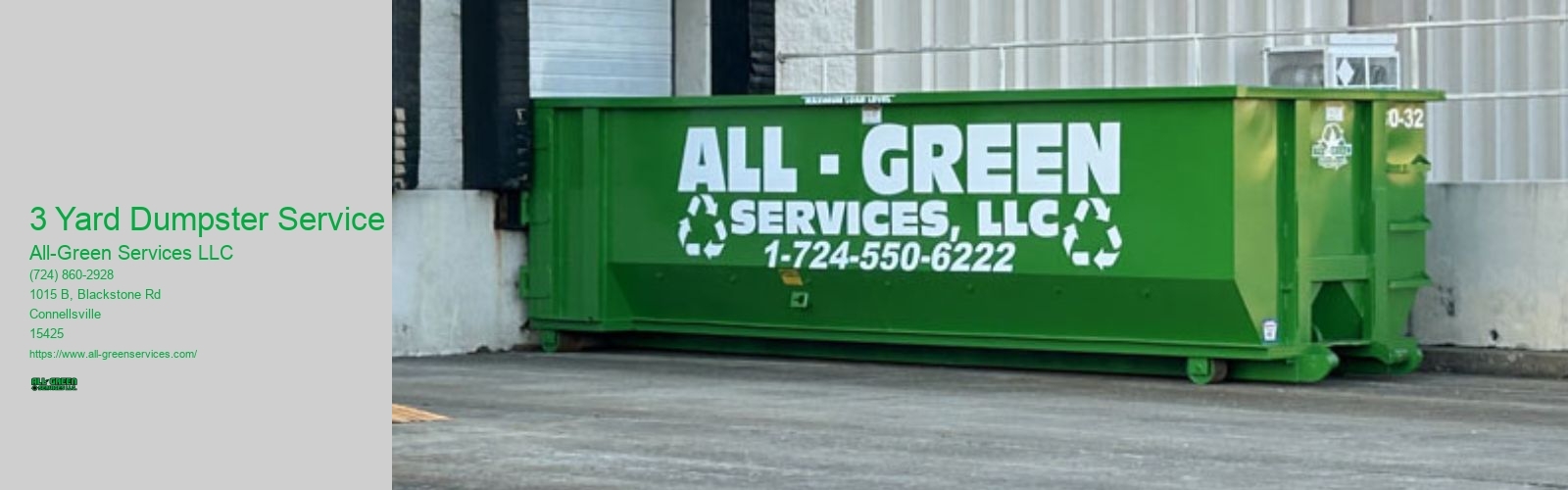 3 Yard Dumpster Service