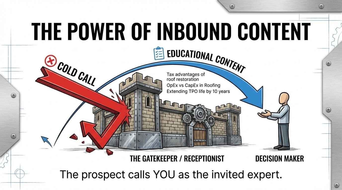 Commercial Roofing Leads: How to Generate or Buy High-Value Leads — illustration