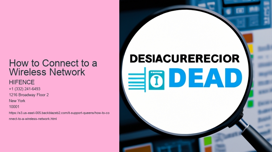 How to Connect to a Wireless Network