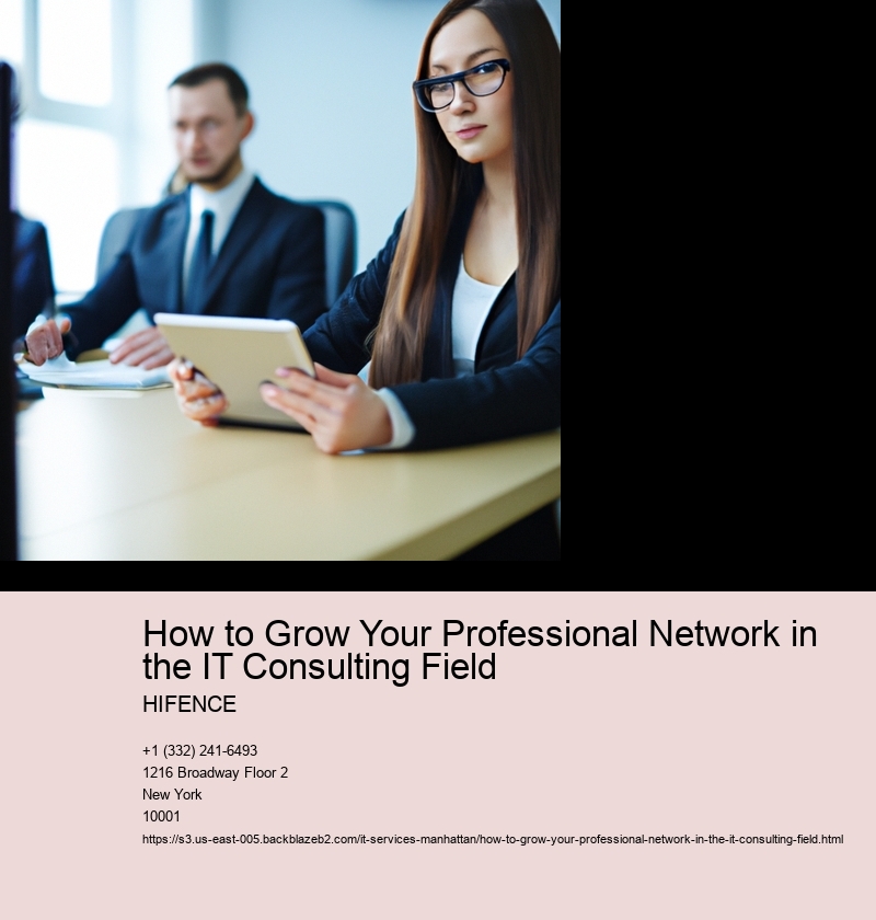 How to Grow Your Professional Network in the IT Consulting Field