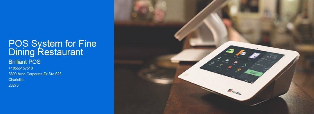 POS System for Fine Dining Restaurant