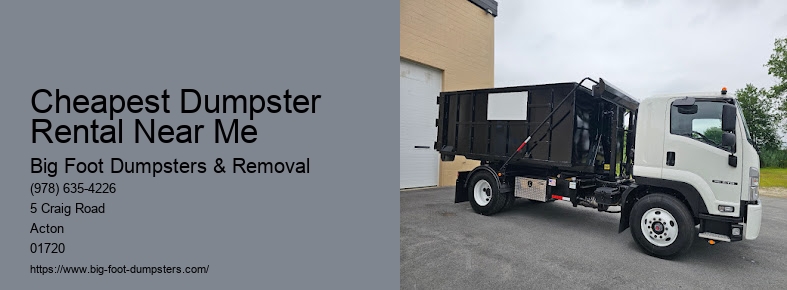 dumpster rental cost near me