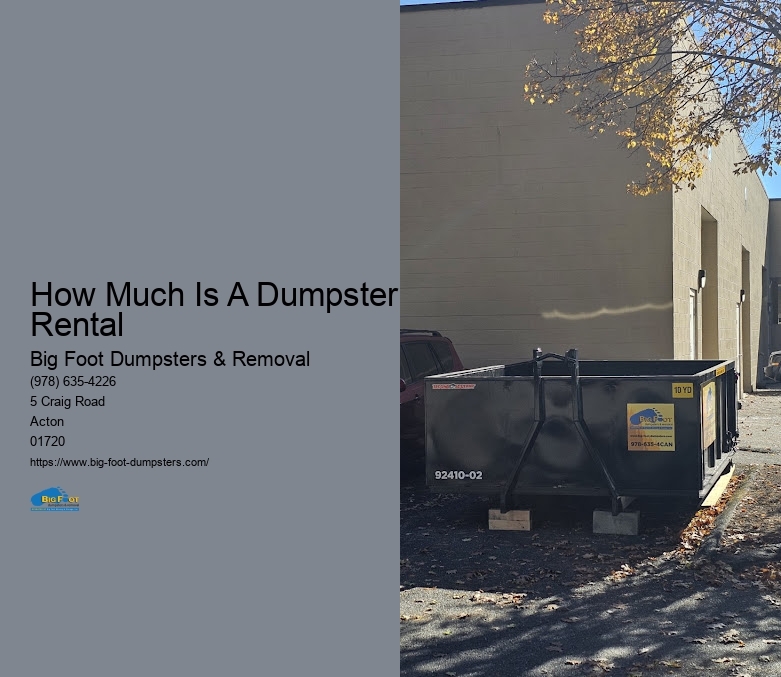 what can you put in a dumpster rental