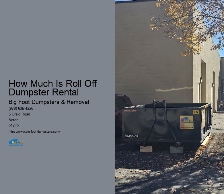 average dumpster rental cost