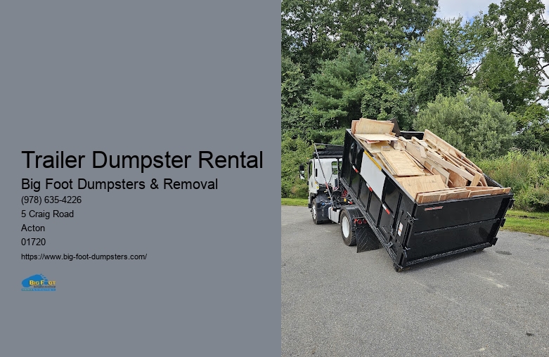 roll off dumpster trailer