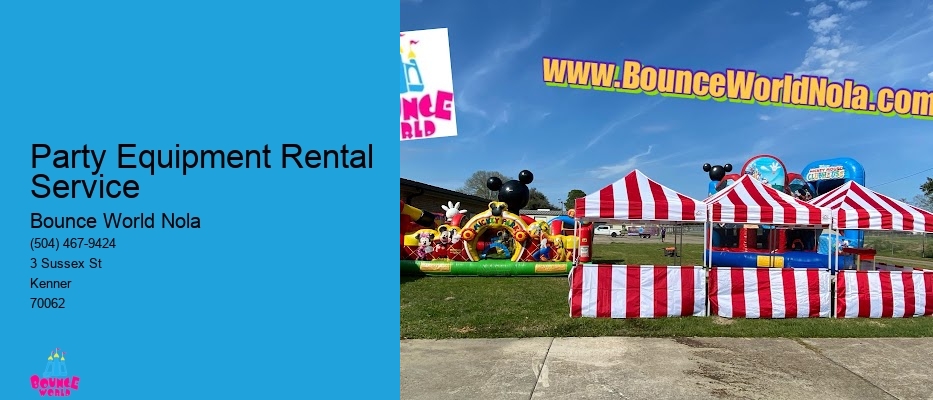 Rental party equipment