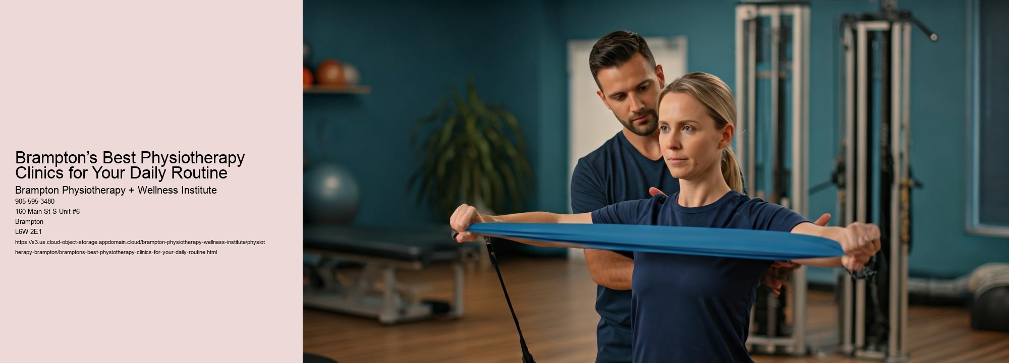 Brampton’s Best Physiotherapy Clinics for Your Daily Routine