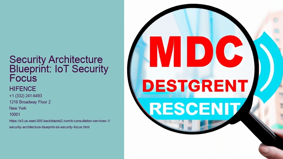 Security Architecture Blueprint: IoT Security Focus