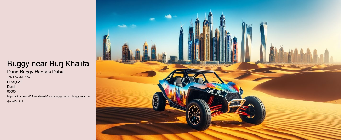 buggy near Burj Khalifa