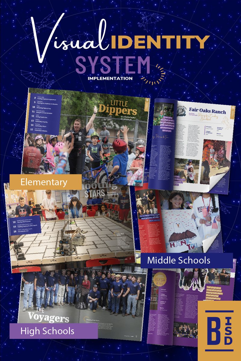 Boerne ISD Constellations Magazine, Design by Manifestive Design