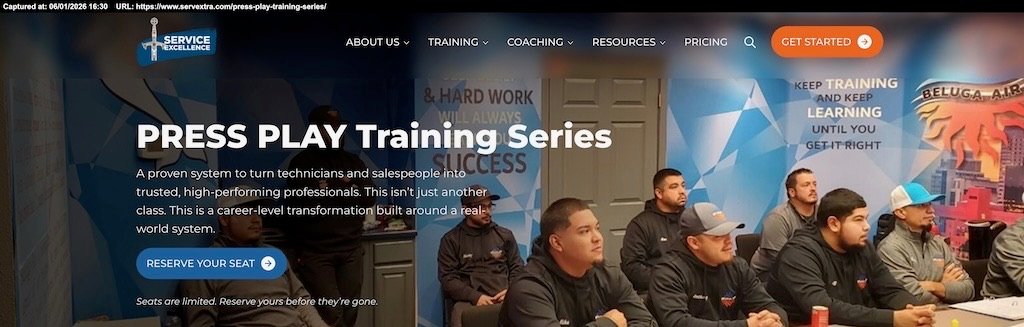 Press Play Training series