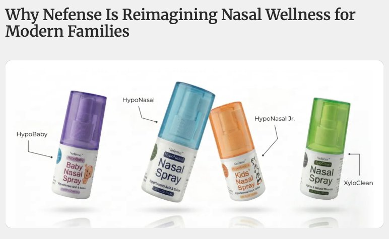 Wellness Index Report Highlights Nefense as a Rising Innovator