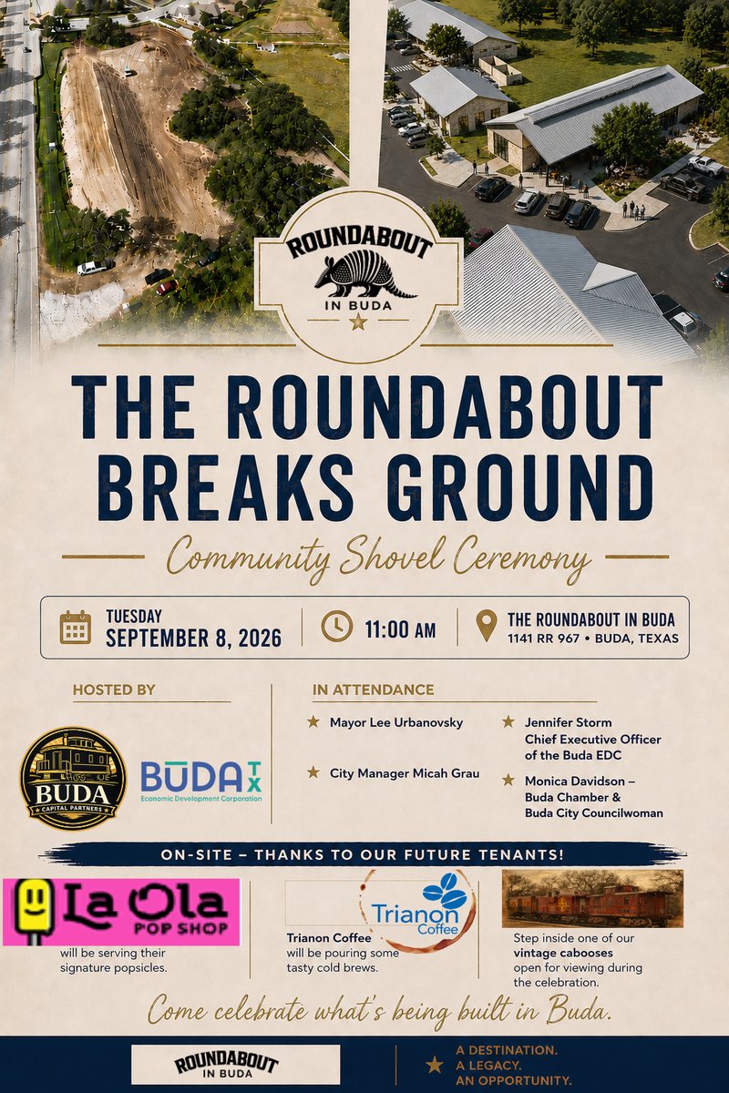 Ground Breaking for Roundabout in Buda
