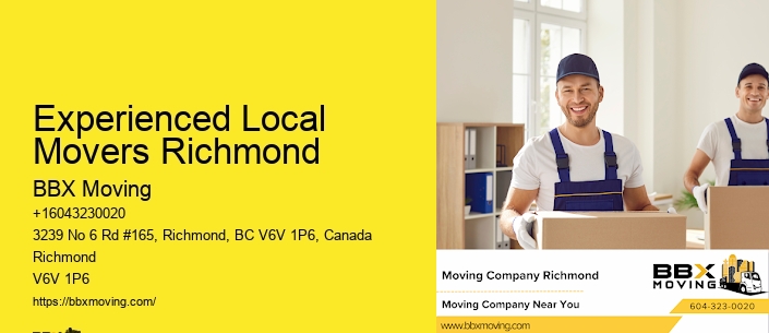 Experienced Local Movers Richmond