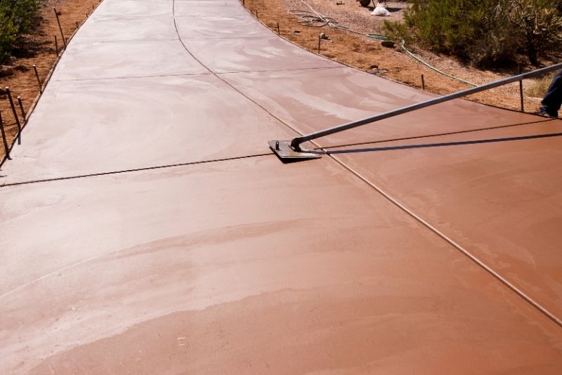 pouring garage slab