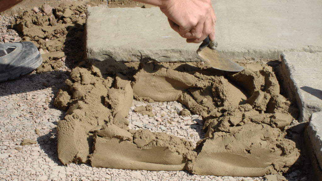 concrete road work