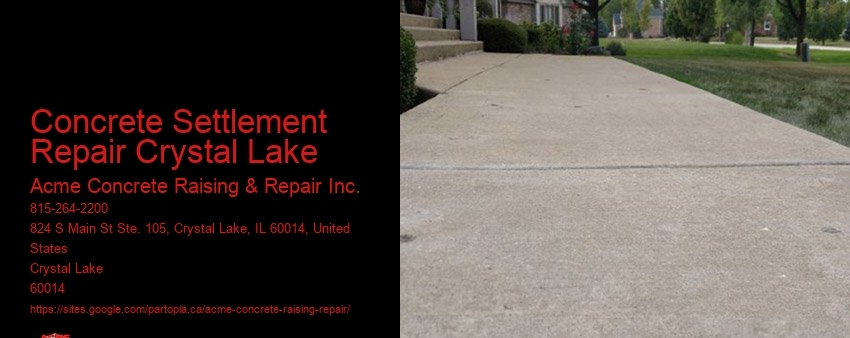 Concrete Settlement Repair Crystal Lake