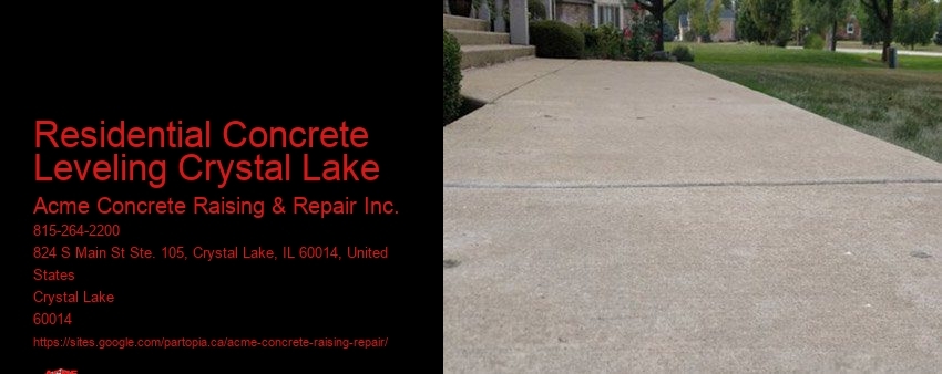 Residential Concrete Leveling Crystal Lake