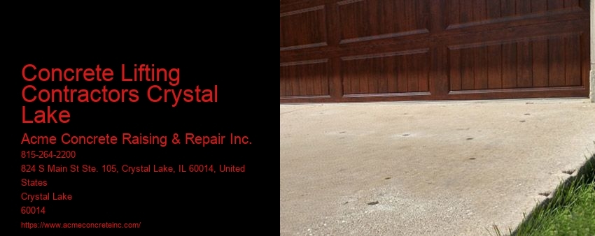 Concrete Lifting Contractors Crystal Lake