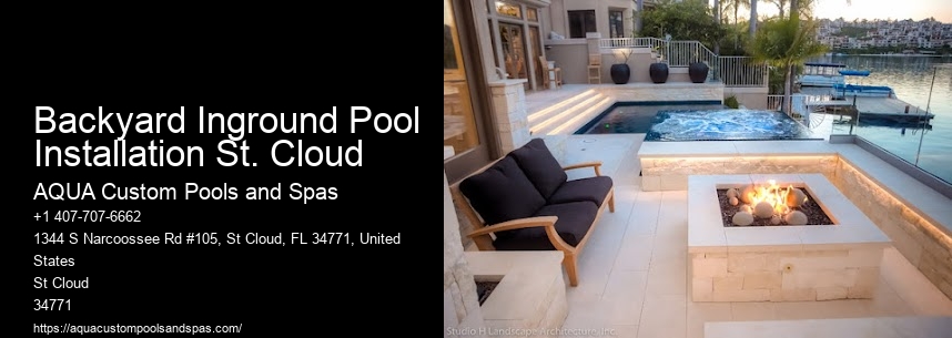 Backyard Inground Pool Installation St. Cloud