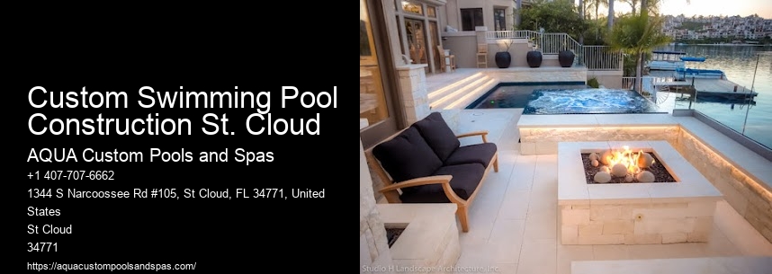 Custom Swimming Pool Construction St. Cloud