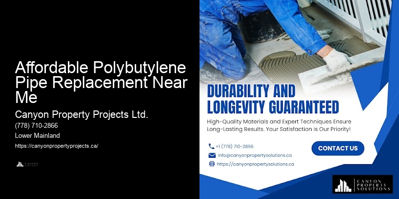 Polybutylene Pipe Replacement Estimates Affordable Polybutylene Pipe Replacement Near Me