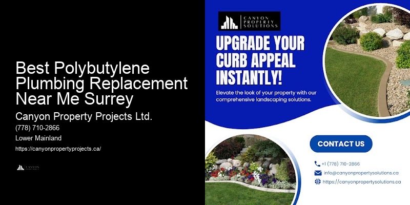 Polybutylene Pipe Removal and Replacement Best Polybutylene Plumbing Replacement Near Me Surrey