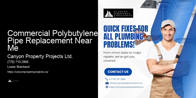 Commercial Polybutylene Pipe Replacement Near Me