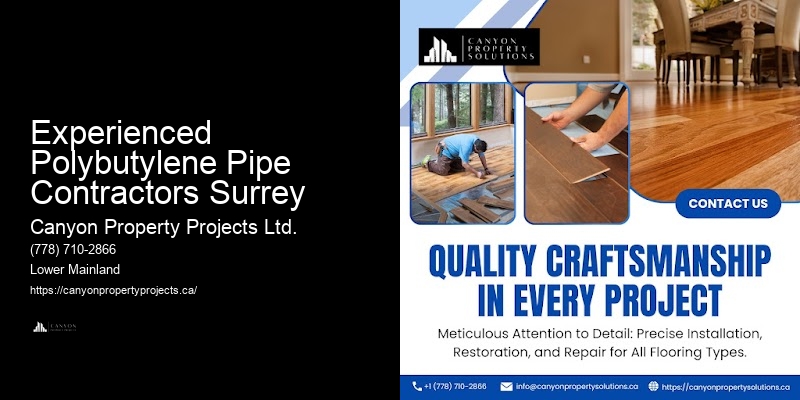 Advanced Polybutylene Replacement Technology Experienced Polybutylene Pipe Contractors Surrey