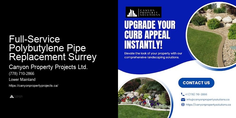 Polybutylene Pipe Replacement Experience Full-Service Polybutylene Pipe Replacement Surrey