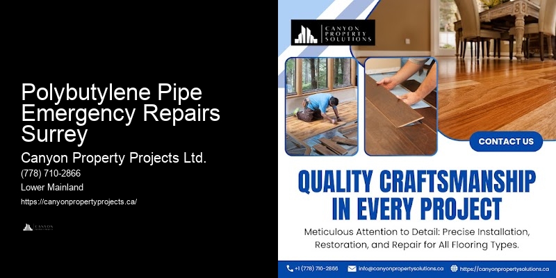 Experienced Polybutylene Pipe Replacement Polybutylene Pipe Emergency Repairs Surrey