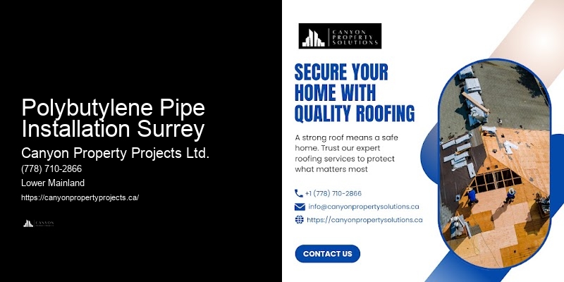 Polybutylene Pipe Service Packages Polybutylene Pipe Installation Surrey
