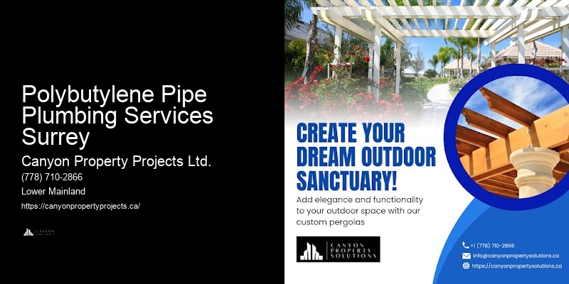 Polybutylene Pipe Plumbing Services Surrey Polybutylene Pipe Replacement Project Management