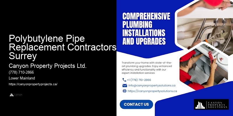 Polybutylene Pipe Safety Issues Polybutylene Pipe Replacement Contractors Surrey