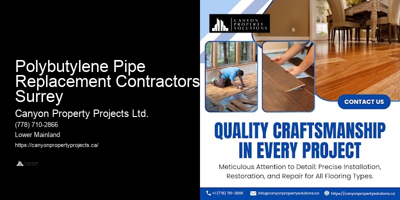 Polybutylene Pipe Replacement Contractors Surrey Polybutylene Pipe Replacement Reviews