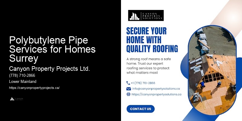 Safe Polybutylene Pipe Replacement Polybutylene Pipe Services for Homes Surrey