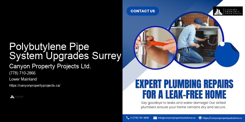 Polybutylene Pipe Compliance Polybutylene Pipe System Upgrades Surrey