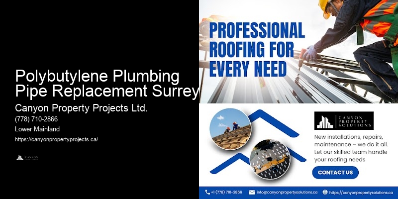 Polybutylene Pipe Emergency Repairs Polybutylene Plumbing Pipe Replacement Surrey