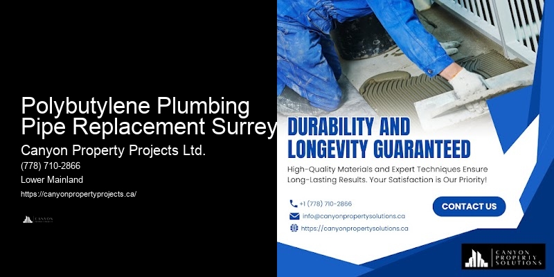 Polybutylene Pipe Removal And Installation Polybutylene Plumbing Pipe Replacement Surrey