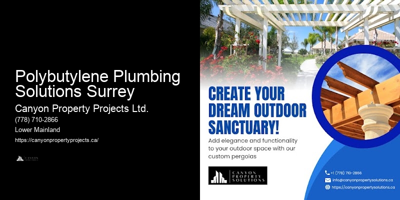 Polybutylene Pipe Replacement Polybutylene Plumbing Solutions Surrey