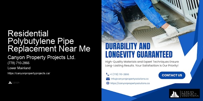 Residential Polybutylene Pipe Replacement Near Me Polybutylene Pipe Replacement Project Management