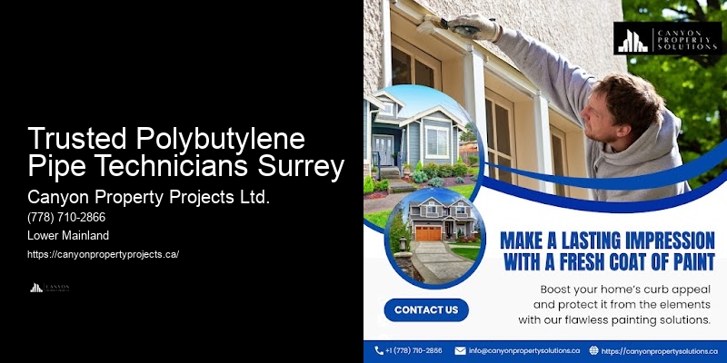 Polybutylene Pipe Alternatives Trusted Polybutylene Pipe Technicians Surrey