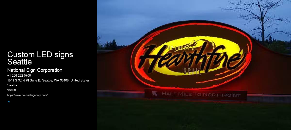 Commercial vehicle wraps Custom LED signs Seattle