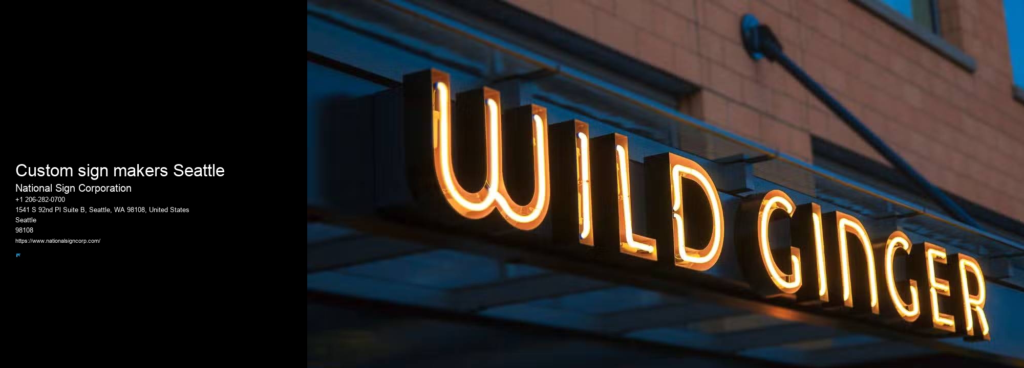 Construction Sign Installation Custom sign makers Seattle