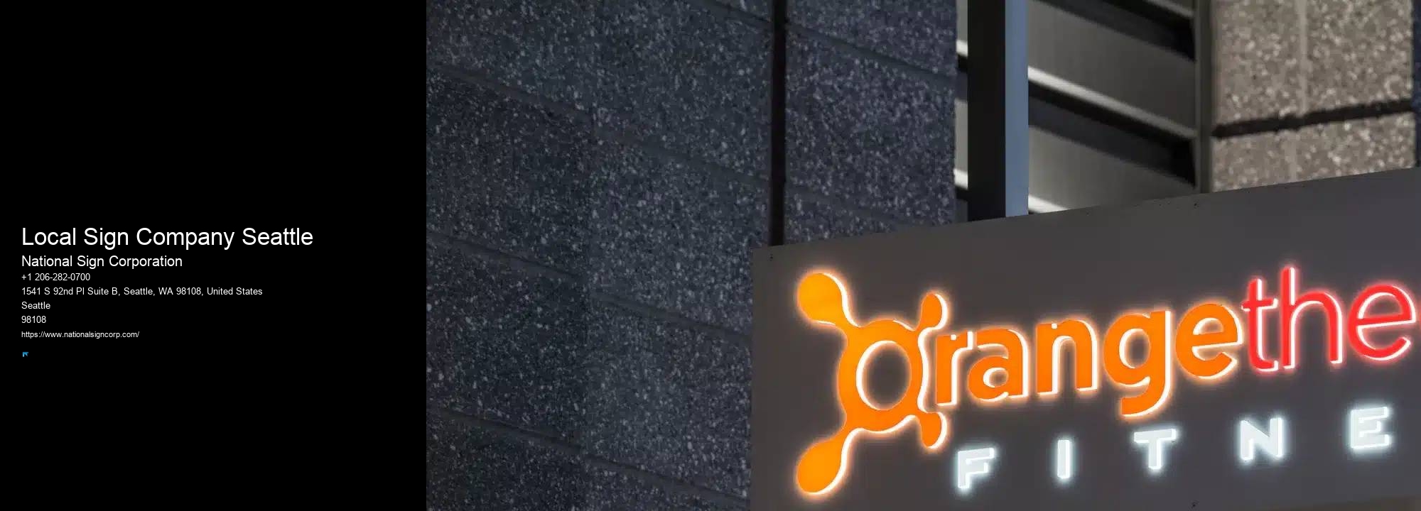 Retail Sign Mounting Local Sign Company Seattle