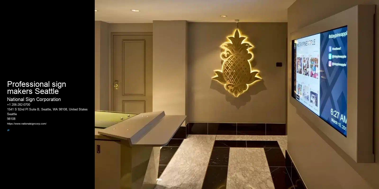 Best signage company Professional sign makers Seattle