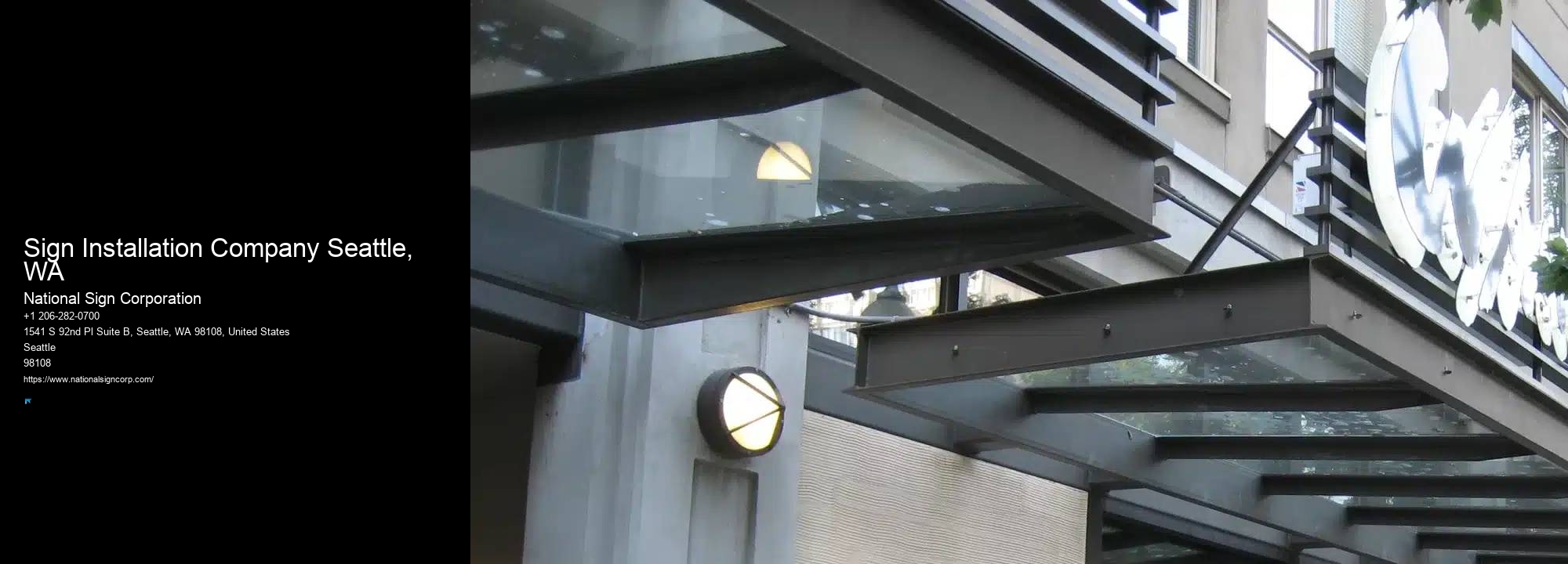 Storefront Sign Installation Sign Installation Company Seattle, WA