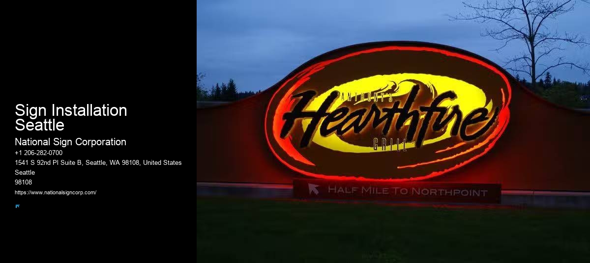 Custom Wall Signage Sign Installation Seattle
