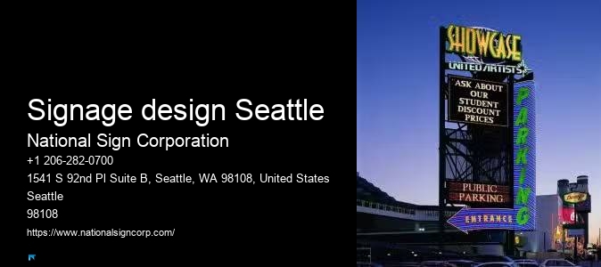 Quick Custom Sign Services Signage design Seattle